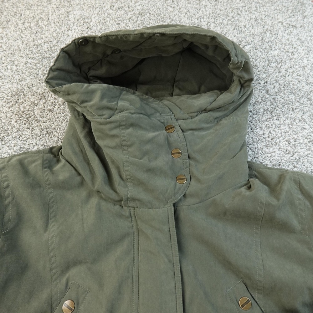 Ralph Lauren Jacket Womens XL Green Hooded Long Parka Chore Coat Insulated Warm - Picture 3 of 11